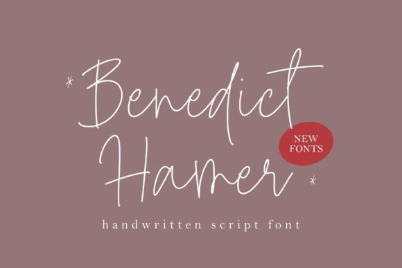 Benedict Hamer: The Modern Handwritten Script Font for Crisp Branding