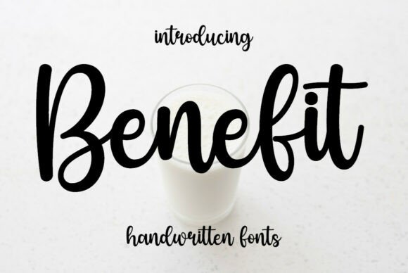 Benefit: A Sweet and Cursive Handwritten Font for Joyful Designs