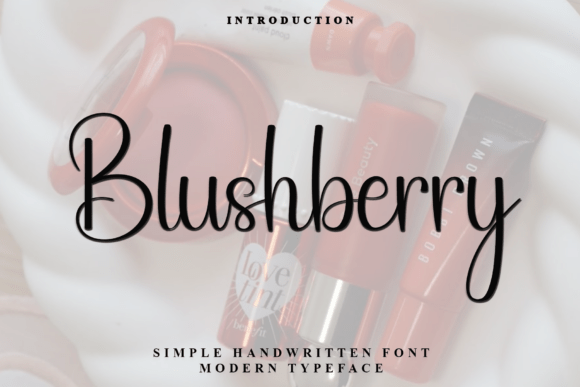 Blushberry: The Handwritten Font for Modern Branding