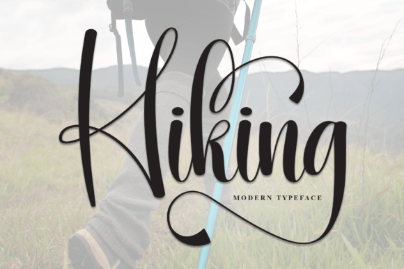 Hiking: A Handwritten Font That Feels Like a Warm Welcome