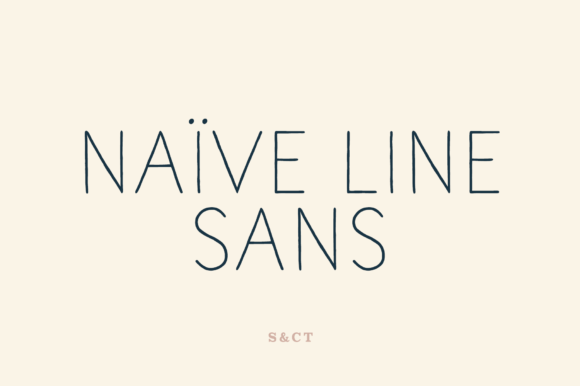 Naive Line Sans: A Parisian Handwritten Typeface