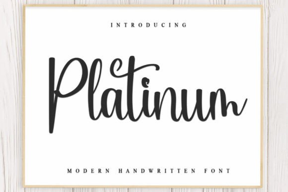 Platinum: The Handwritten Font with Elegant Flair