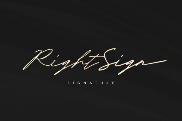 Right Sign: A Handwritten Font for Authentic Digital Signatures