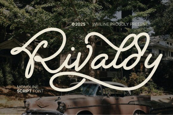 Rivaldy Monoline Script Pro: Retro Charm for Modern Brands